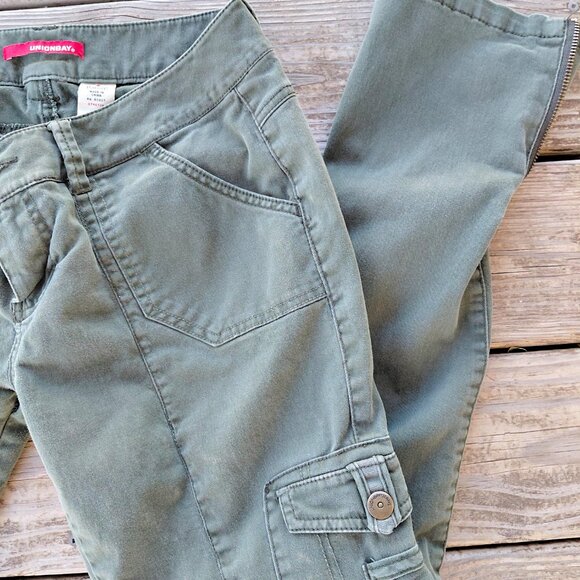 Sage Green Union Bay Leg Pocket Women's Low Rise Skinny Jeans Size 9 - Picture 2 of 7
